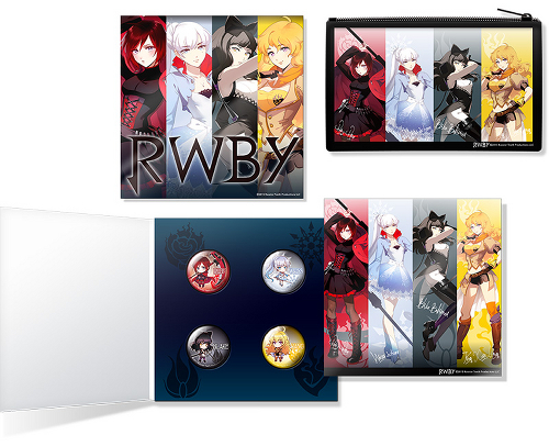 RWBY 缶バッジ（4種）＆ポーチセット